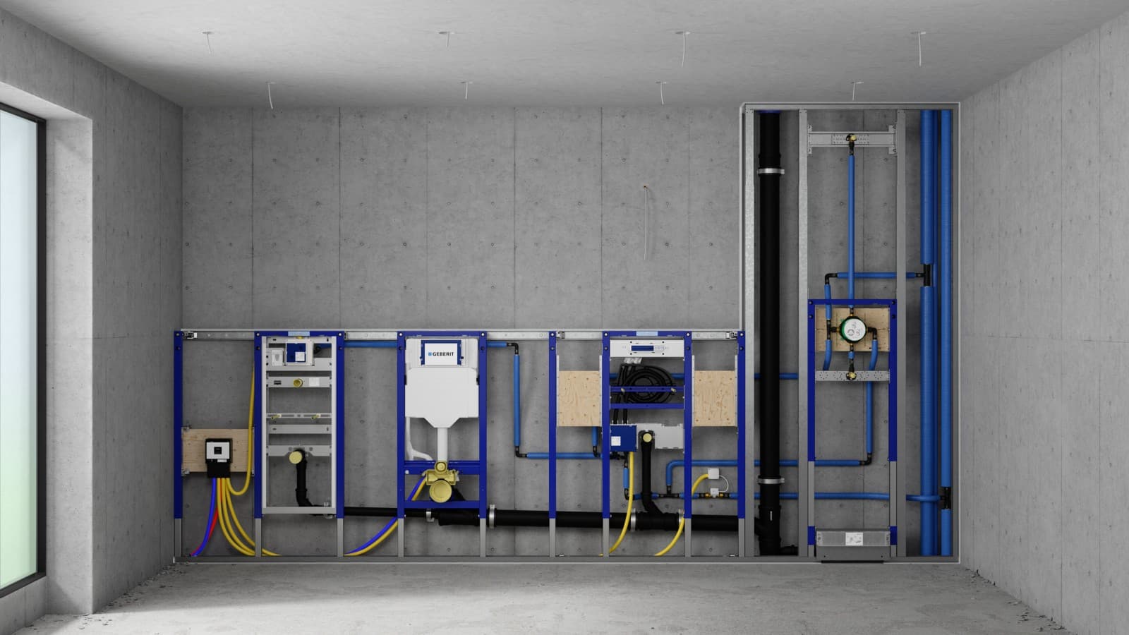 Trockenbau-Installation – Deckensystem und Wandkonstruktion von Malerei Cota